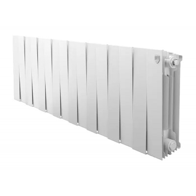 Биметаллический радиатор отопления Royal Thermo PianoForte 300 16 секций Silver Satin VDR