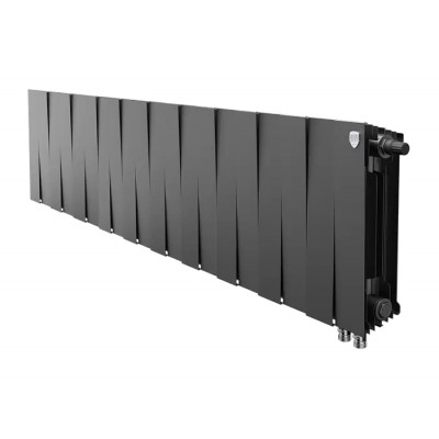 Биметаллический вертикальный радиатор Royal Thermo Piano Forte Tower Silver Satin 22 секции