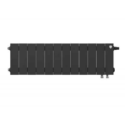 Биметаллический радиатор отопления Royal Thermo PianoForte 200 14 секций Noir Sable VDR