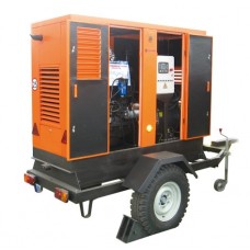 Дизельный генератор ММЗ МДГ 130104 в кожухе на шасси