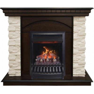 Электрокамин с классическим очагом 3D Real-Flame Elford Corner STD/EUG/ с очагом 3D Oregan