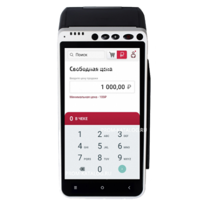 POS терминал ШТРИХ-СМАРТПОС-Ф МИНИ без ФН (5.5" 720x1280 IPS, 57 мм, ОС Andr.7.0, Торг.онл) (149960)