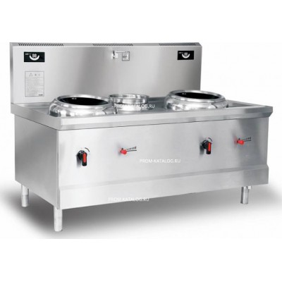 Индукционная WOK станция ECO KITCHEN IND-A0W-B16*2FL