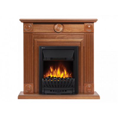 Электрокамин с классическим очагом 2D Electrolux Frame Classic U (угловой) шпон дуб с очагом Classic EFP/P- 1020LS