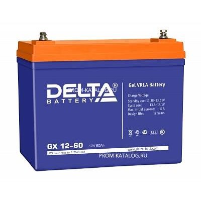 Гелевый аккумулятор Delta GX 12-60