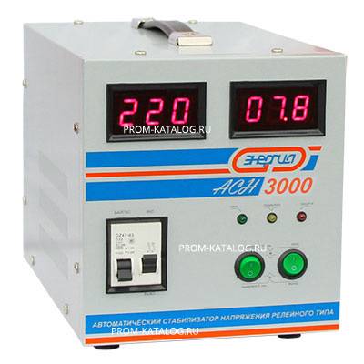 Cтабилизатор с цифровым дисплеем Энергия АСН-3000 Е0101-0126
