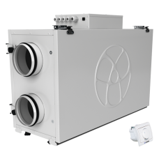 Приточно-вытяжная вентиляционная установка 500 Blauberg KOMFORT Ultra EC L2 300-Е S14 white