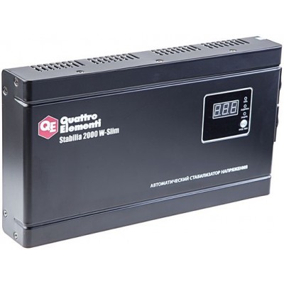 Настенный стабилизатор напряжения QUATTRO ELEMENTI Stabilia 2000 W-Slim 772-586