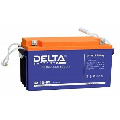 Гелевый аккумулятор Delta GX 12-65