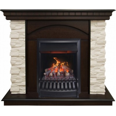 Электрокамин с классическим очагом 3D Real-Flame Elford STD/EUG/25"5/HL AO с очагом 3D Oregan