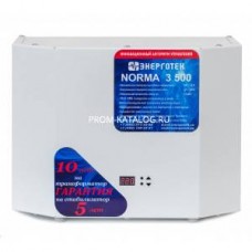 Стабилизатор напряжения (3500 ±15 В 121-259 В) Энерготех NORMA 514402