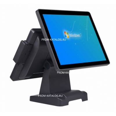 POS терминал-моноблок POSCenter JAM (15",J1900 2.0GHz, RAM4Gb, SSD60Gb, MSR, WIN10)+15"доп.монитор