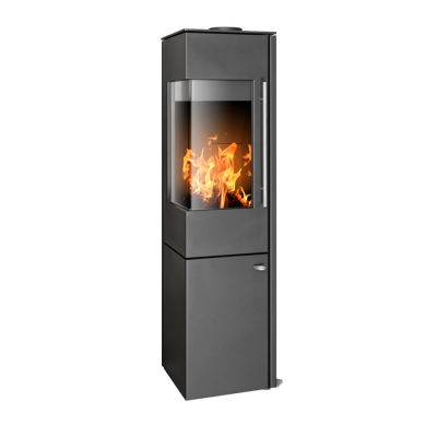 Дровяная печь ABX Polar Kansas L черная сталь
