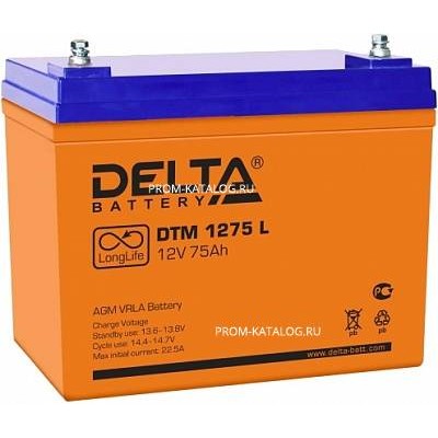 Аккумуляторная батарея Delta DTM 1275 L