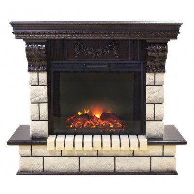 Камин электрический с эффектом пламени Real-Flame Gracia 25"5/24 AO с очагом Sparta 25,5 LED