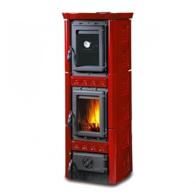 Дровяная печь La Nordica Gaia Forno BO (бордовый)