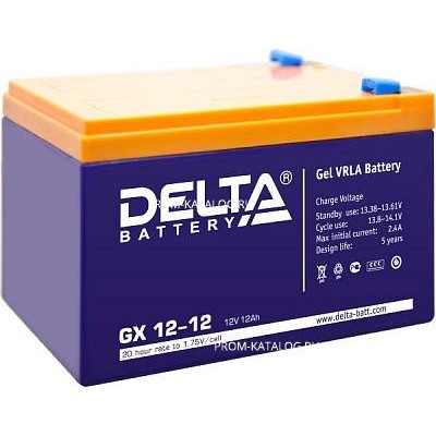 Гелевый аккумулятор Delta GX 12-12